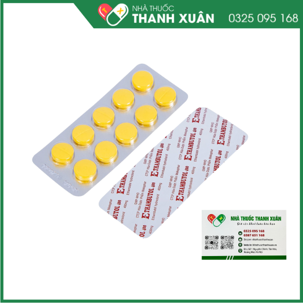 Ethambutol Mekophar 400mg trị lao và phối hợp các thuốc chống lao khác